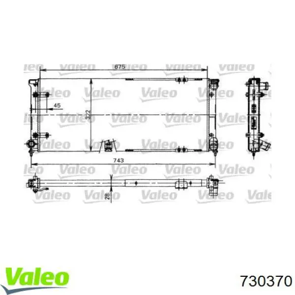 Radiador de esfriamento de motor VAG 1LO121251 preço, a partir de 69,99 USD