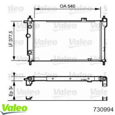 Compre 730994 VALEO Radiador de esfriamento de motor
