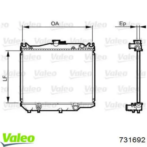 Radiador de esfriamento de motor VALEO 731692 preço, a partir de 203,84 USD