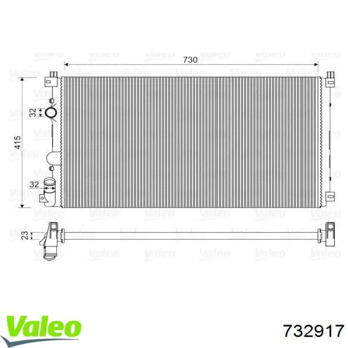 Compre 732917 VALEO Radiador de esfriamento de motor