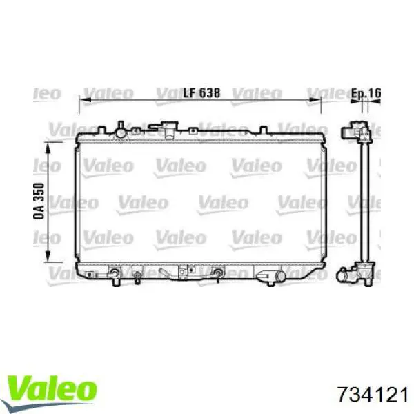Compre 62484 Nissens Radiador de esfriamento de motor