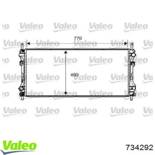Compre 734292 VALEO Radiador de esfriamento de motor