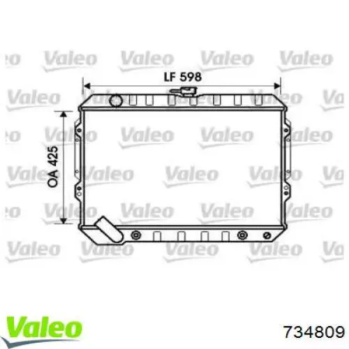 Compre 734809 VALEO Radiador de esfriamento de motor