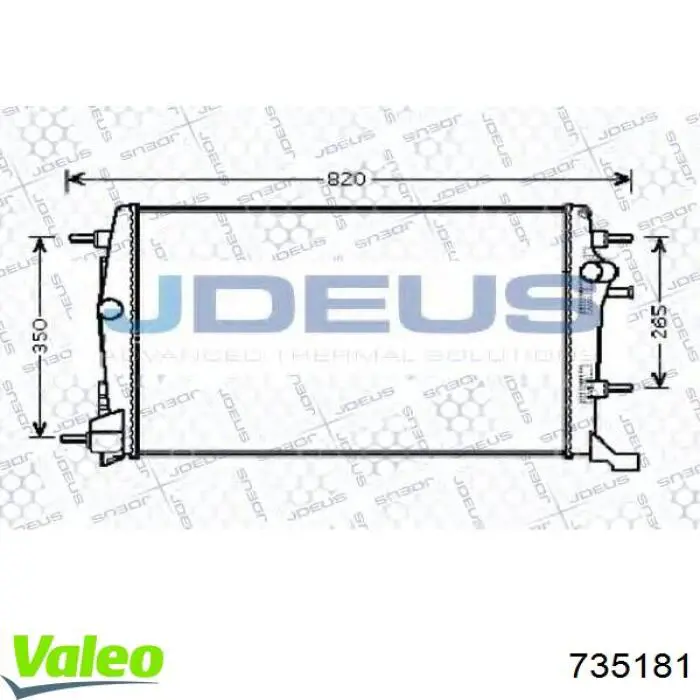 Compre 735181 VALEO Radiador de esfriamento de motor