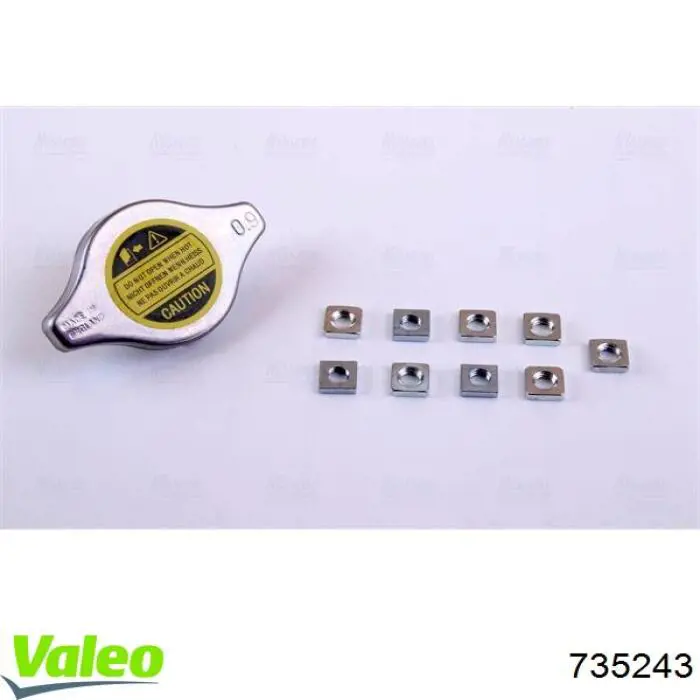 735243 VALEO Radiador de esfriamento de motor