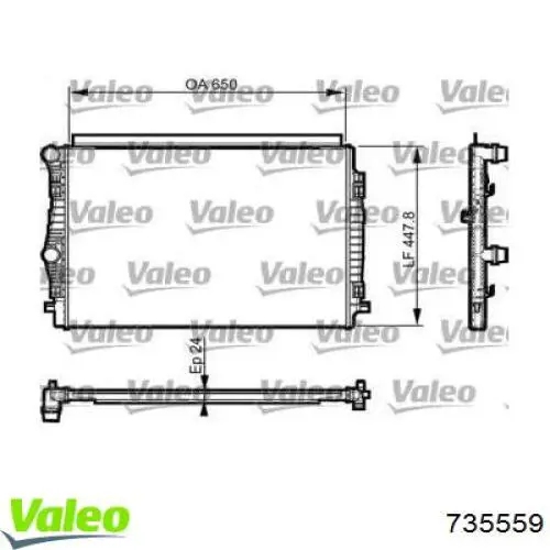 Radiador de esfriamento de motor VALEO 735559 preço, a partir de 99,93 USD