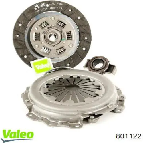 Kit de embraiagem (3 peças) 801122 VALEO