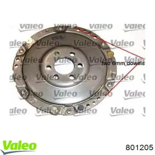 Compre 801205 VALEO Kit de embraiagem (3 peças)