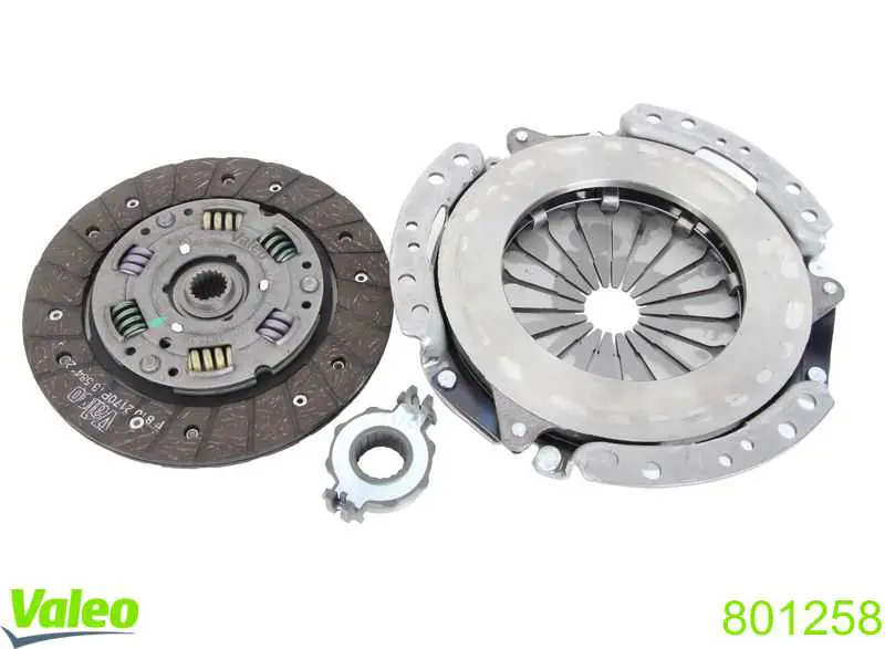 Compre 801258 VALEO Kit de embraiagem (3 peças)