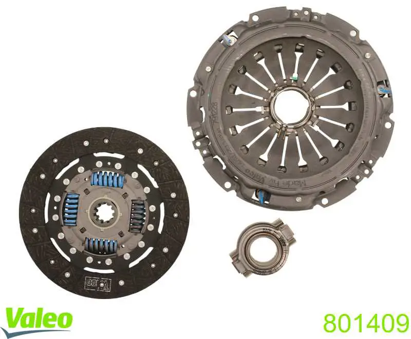Kit de embraiagem (3 peças) VALEO 801409 preço, a partir de 224,80 USD