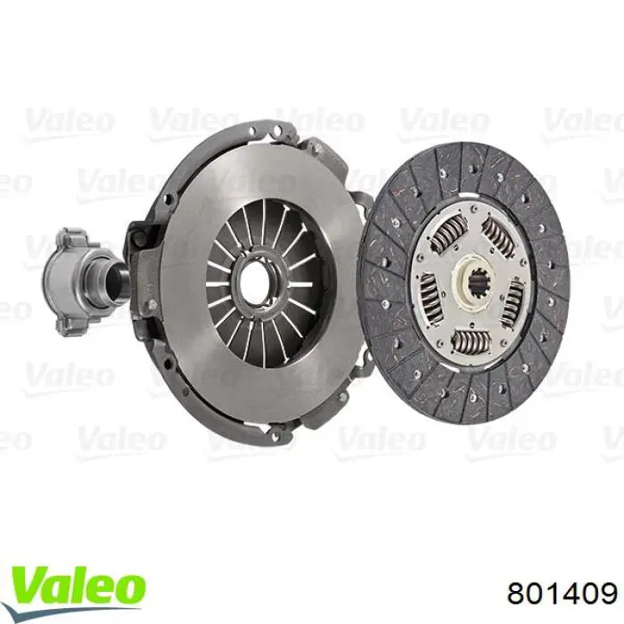 Kit de embraiagem (3 peças) 801409 VALEO