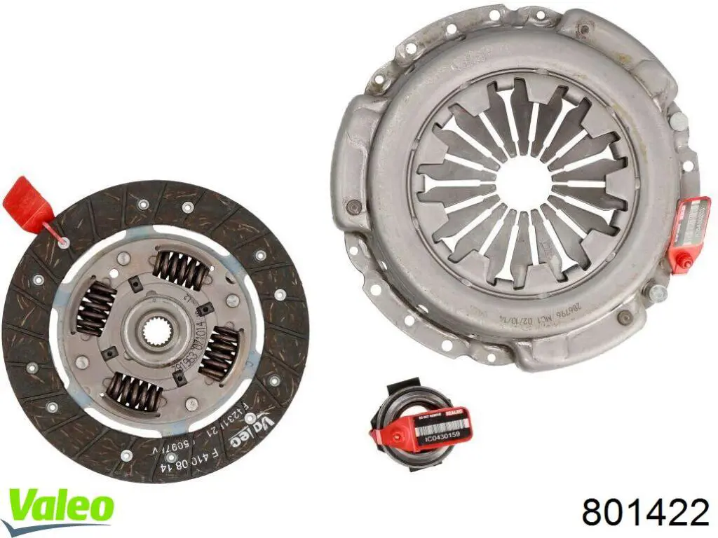 Compre 801422 VALEO Kit de embraiagem (3 peças)