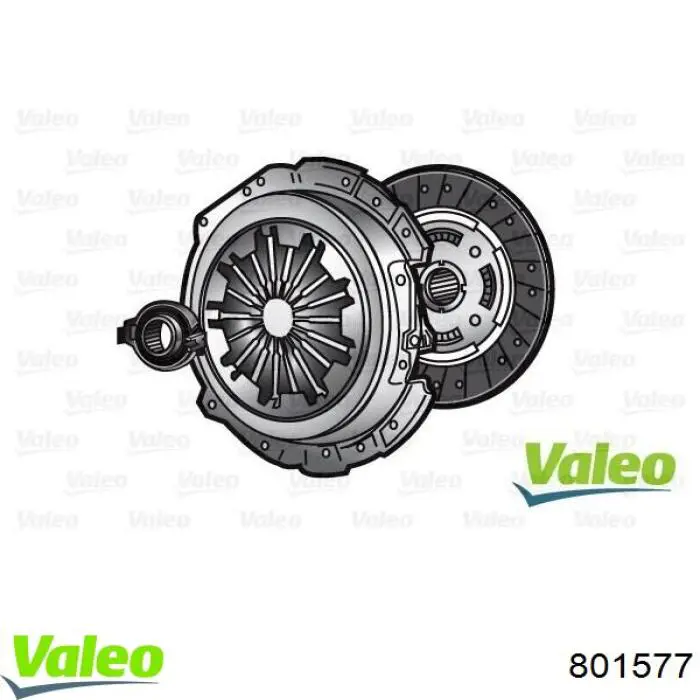 Kit de embraiagem (3 peças) 801577 VALEO