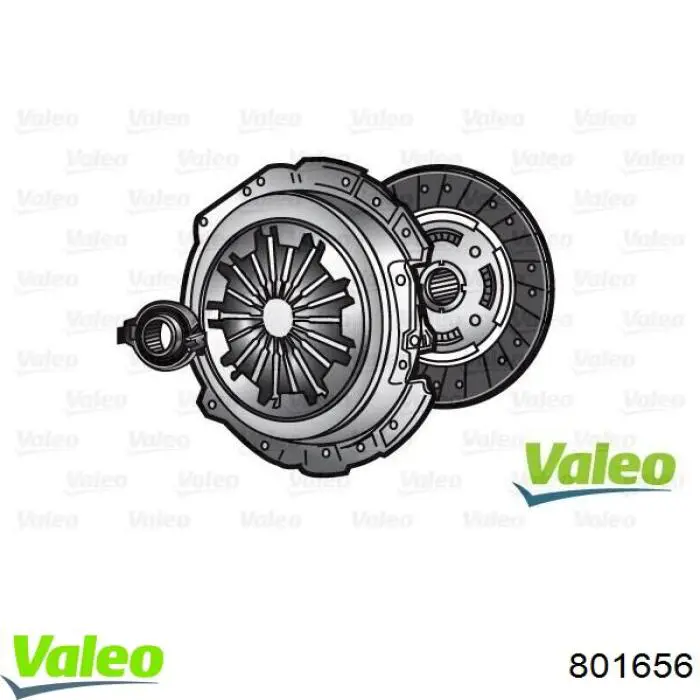 Kit de embraiagem (3 peças) 801656 VALEO