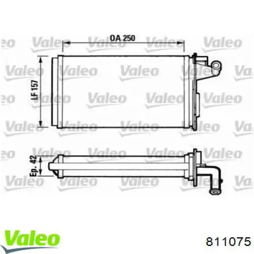 Compre 811075 VALEO Radiador de forno (de aquecedor)