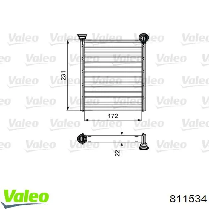Compre 6448W8 Peugeot/Citroen Radiador de forno (de aquecedor)