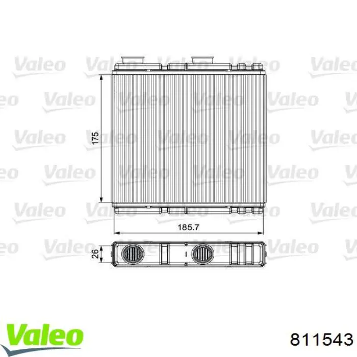 Radiador de forno (de aquecedor) Renault (RVI) 271150001R preço, a partir de 81,41 USD