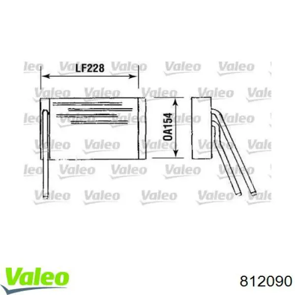 812090 VALEO Radiador de forno (de aquecedor)