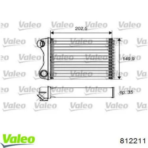 Radiador de forno (de aquecedor) VALEO 812211 preço, a partir de 51,16 USD