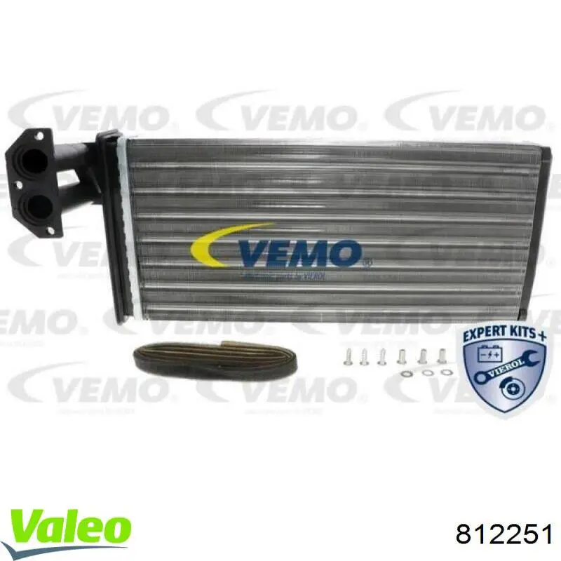 Radiador traseiro de forno (de aquecedor) 812251 VALEO