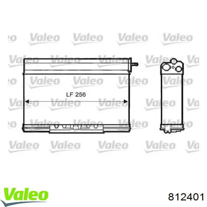 812401 VALEO Radiador de forno (de aquecedor)