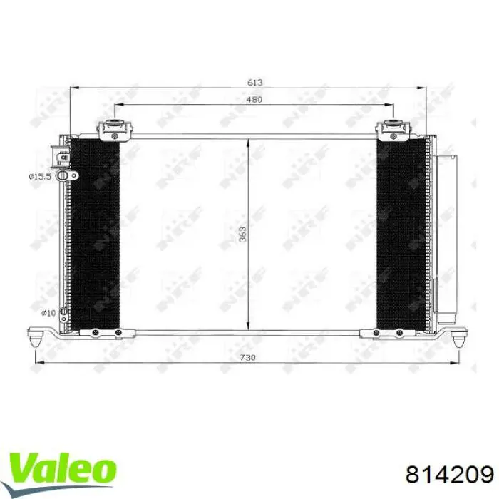 Radiador de aparelho de ar condicionado VALEO 814209 preço, a partir de 100,71 USD