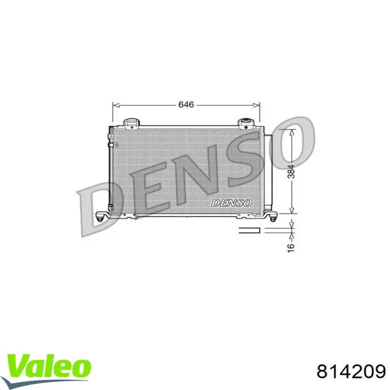 Compre 814209 VALEO Radiador de aparelho de ar condicionado