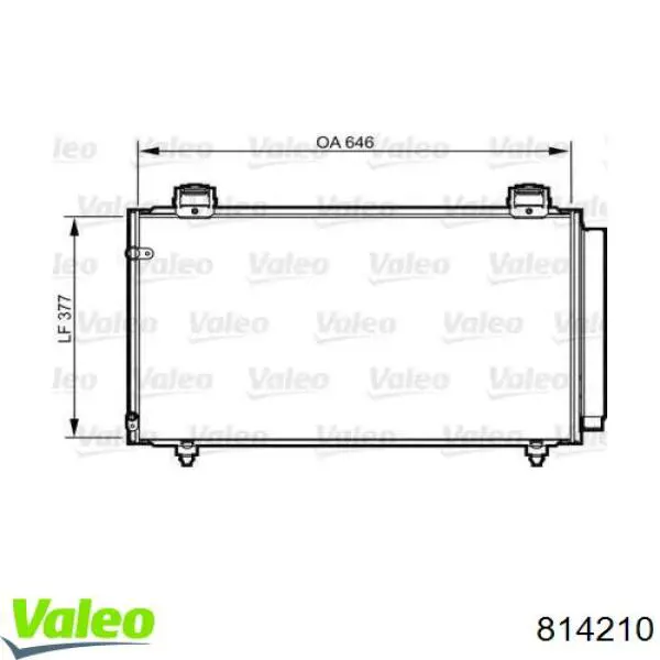 Radiador de aparelho de ar condicionado VALEO 814210 preço, a partir de 101,55 USD