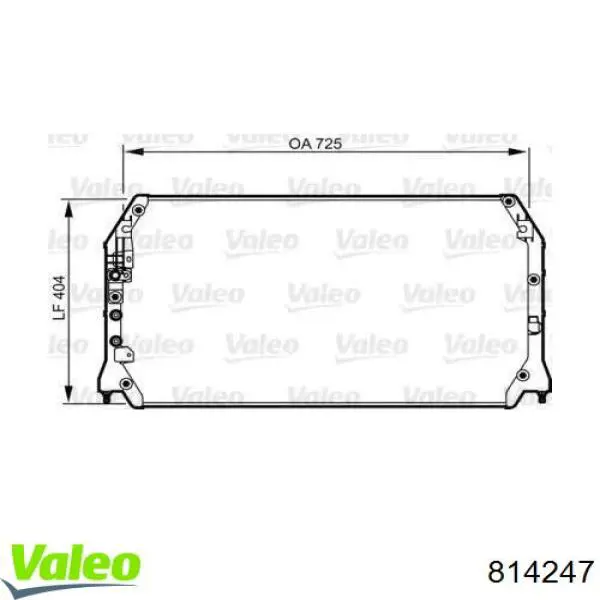 Radiador de aparelho de ar condicionado VALEO 814247 preço, a partir de 118,97 USD