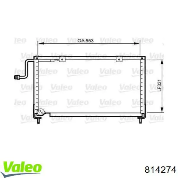 Compre 814274 VALEO Radiador de aparelho de ar condicionado