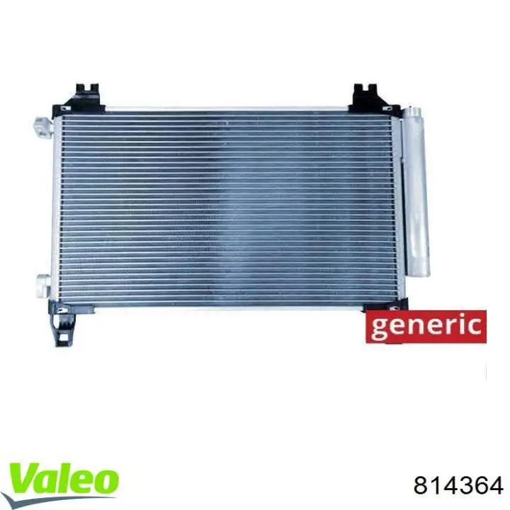 Compre 814364 VALEO Radiador de aparelho de ar condicionado