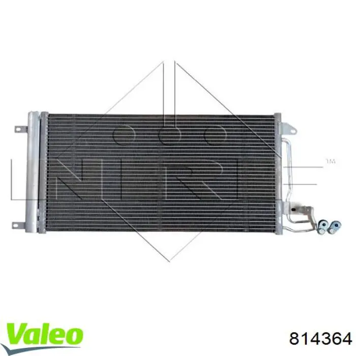 Radiador de aparelho de ar condicionado 814364 VALEO