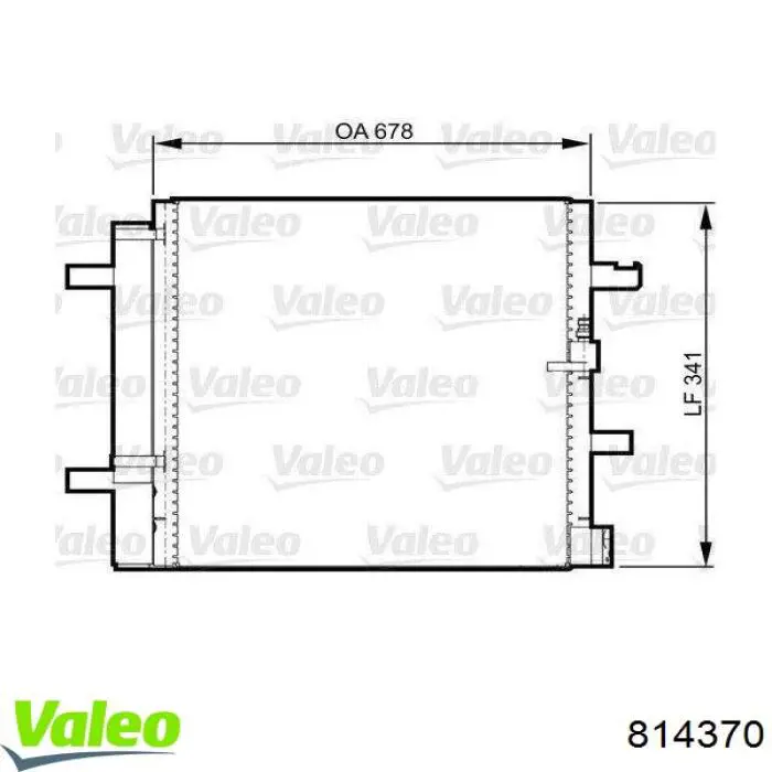 Radiador de aparelho de ar condicionado VALEO 814370 preço, a partir de 111,92 USD
