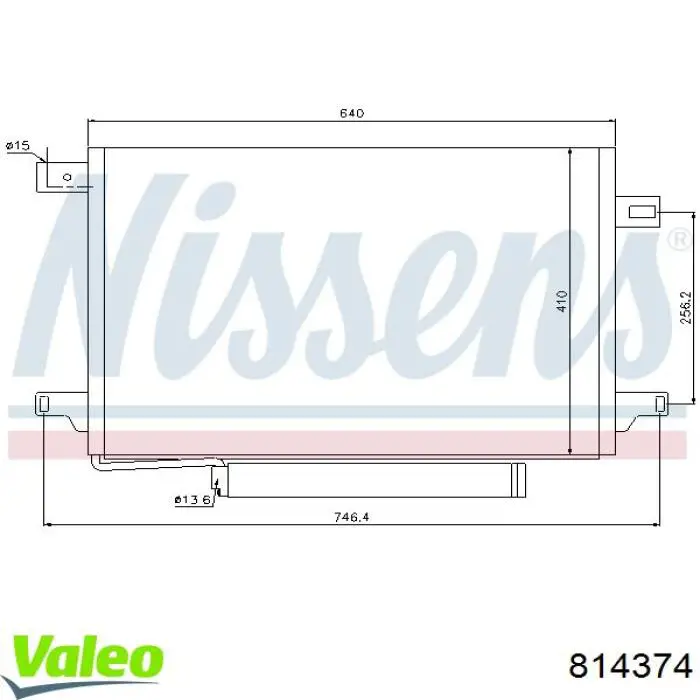 Radiador de aparelho de ar condicionado VALEO 814374 preço, a partir de 126,91 USD