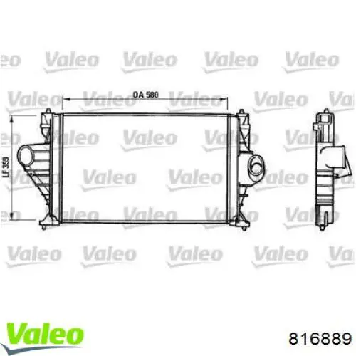 Radiador de intercooler VALEO 816889 preço, a partir de 106,44 USD
