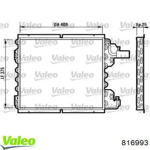 Compre 7700826693 Renault (RVI) Radiador de aparelho de ar condicionado