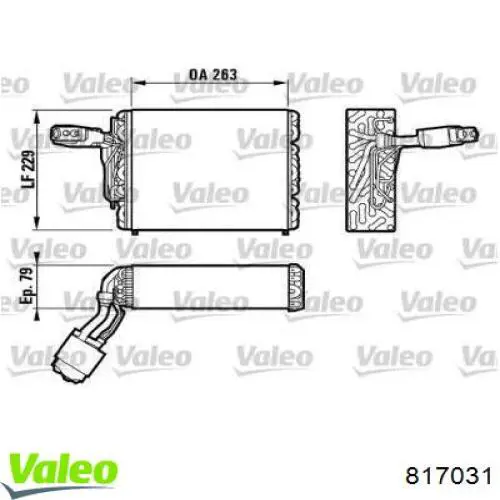 Vaporizador de aparelho de ar condicionado VALEO 817031 preço, a partir de 112,42 USD
