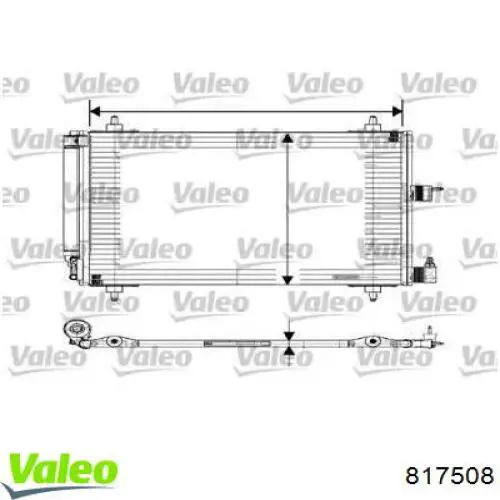 Radiador de aparelho de ar condicionado VALEO 817508 preço, a partir de 74,42 USD