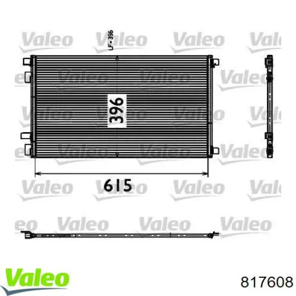 Radiador de aparelho de ar condicionado VALEO 817608 preço, a partir de 79,68 USD