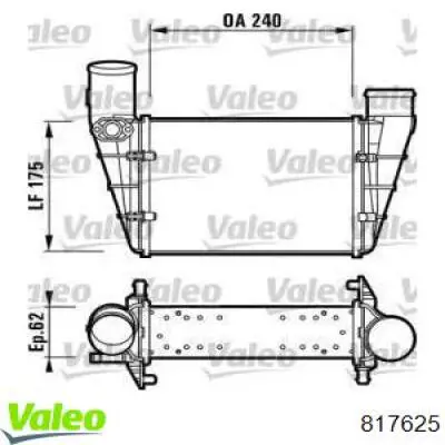 817625 VALEO Radiador de intercooler