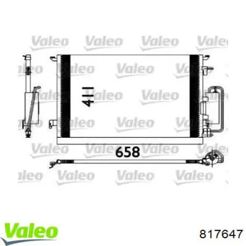 Radiador de aparelho de ar condicionado VALEO 817647 preço, a partir de 88,19 USD