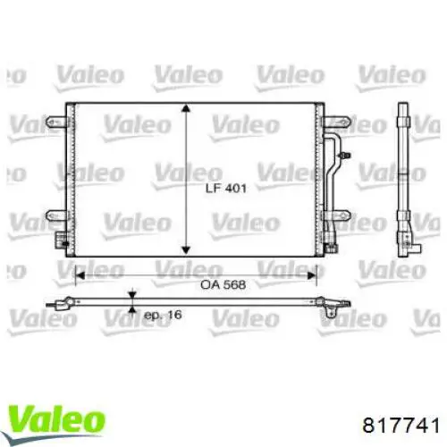 Radiador de aparelho de ar condicionado VALEO 817741 preço, a partir de 68,22 USD