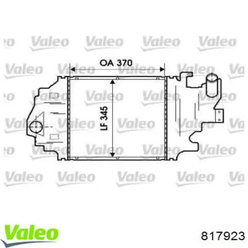 Radiador de intercooler 817923 VALEO