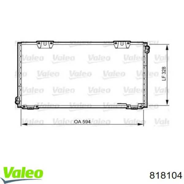Radiador de aparelho de ar condicionado VALEO 818104 preço, a partir de 135,39 USD