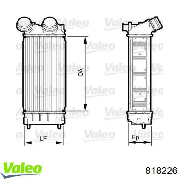 Compre 818226 VALEO Radiador de intercooler