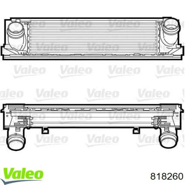 Radiador de intercooler VALEO 818260 preço, a partir de 186,17 USD