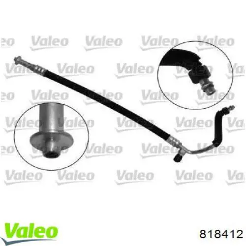 Mangueira de aparelho de ar condicionado, desde o compressor até o radiador VALEO 818412 preço, a partir de 144,40 USD