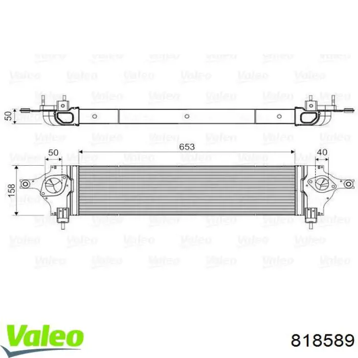 Compre 818589 VALEO Radiador de intercooler