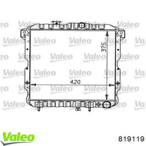  Radiador de esfriamento de motor Mitsubishi Galant V sedan (E1A) (1984 - 1987) V