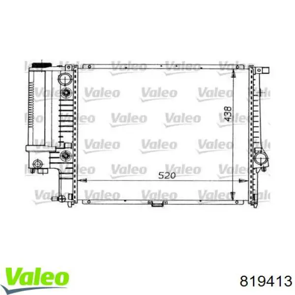 Radiador de esfriamento de motor VALEO 819413 preço, a partir de 199,59 USD